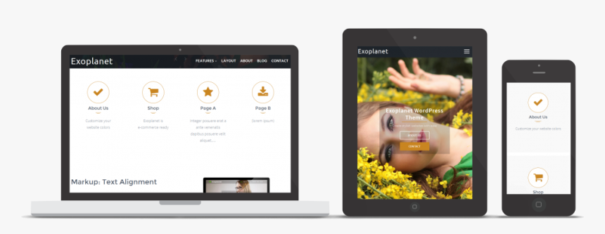 Exoplanet Responsive Design - Tablet Computer, HD Png Download