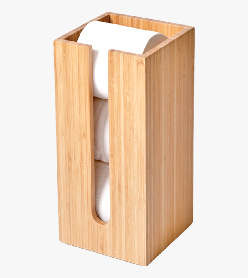 Toilet Roll Box In Bamboo - Plywood, HD Png Download