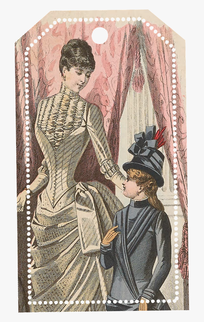Transparent Vintage Tag Png - Dress, Png Download