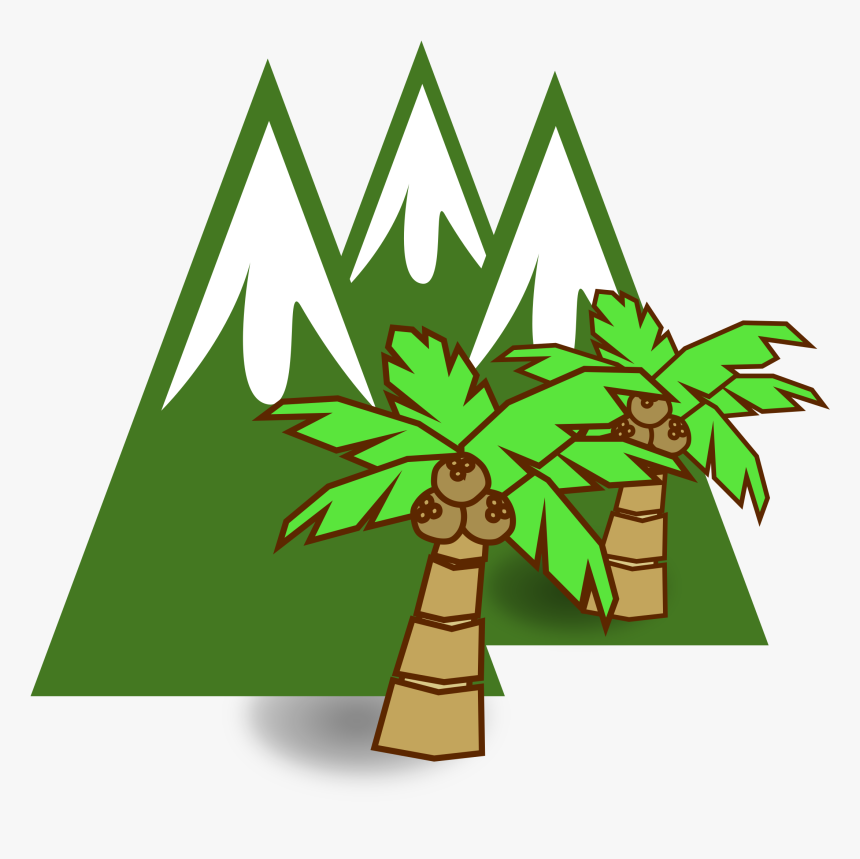 Snow Mountain Clip Art - Glaciar Icono, HD Png Download