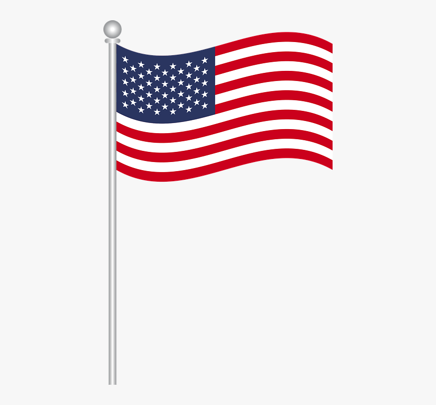 Bandeira Usa Png - American Flag Brush Stroke, Transparent Png