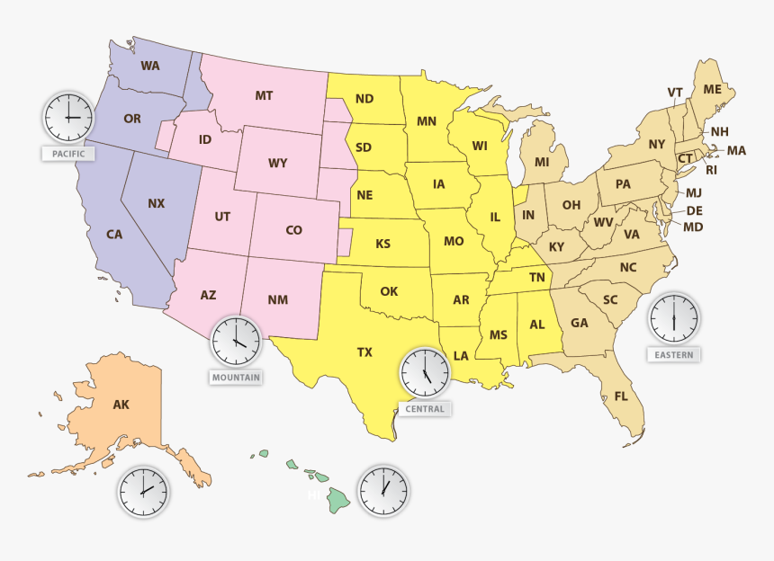 Usa Map Png Background Image - 5th Circuit Court Map, Transparent Png