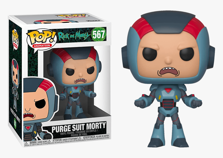 Rick And Morty Morty In Purge Suit Pop Vinyl Figure - Purge Suit Morty Funko, HD Png Download