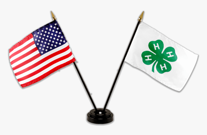 Transparent 4h Clover Clipart - German And American Flags Crossed, HD Png Download