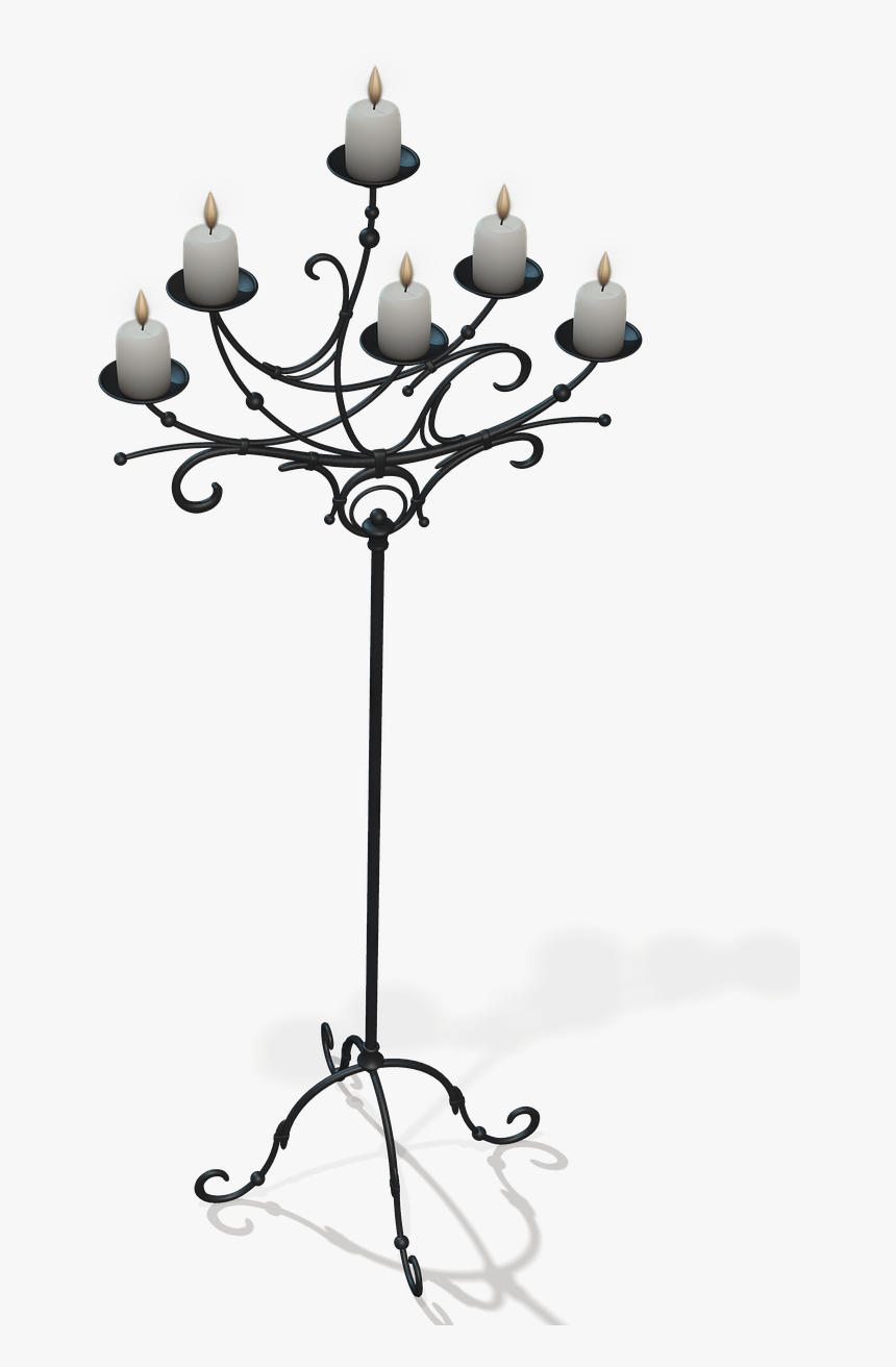 Candles On Stand Png, Transparent Png