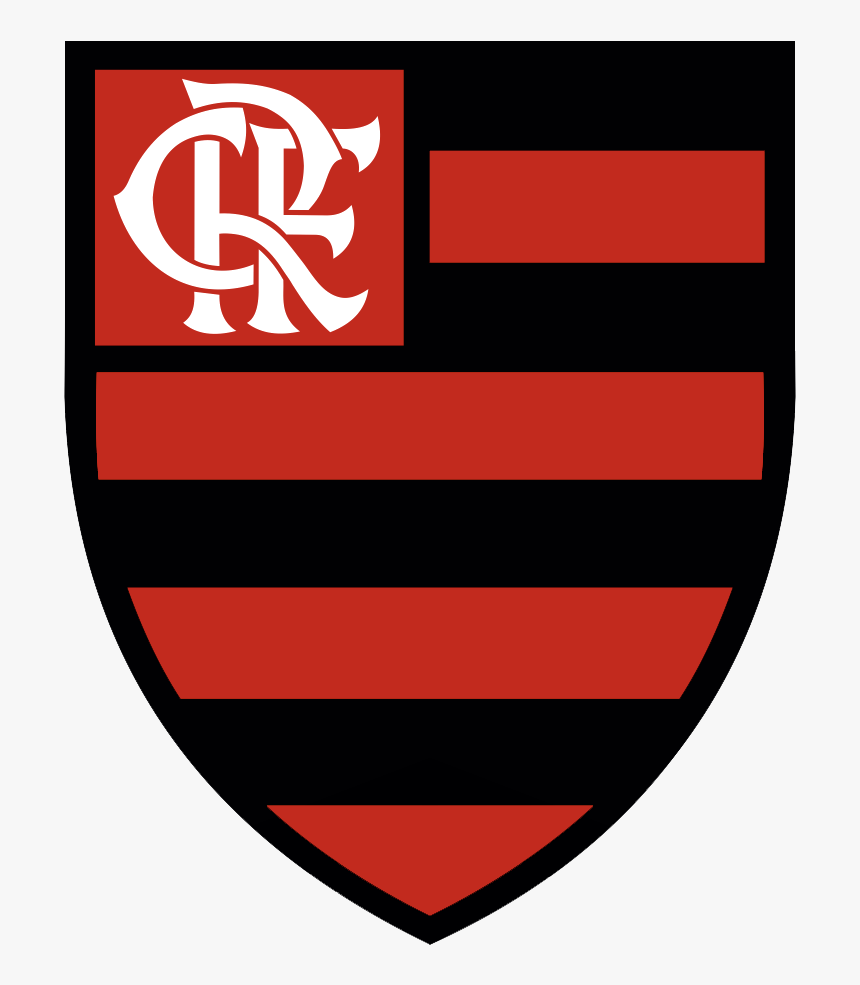 An Escutcheon With Horizontal Red And Black Stripes, - Clube De Regatas Do Flamengo, HD Png Download