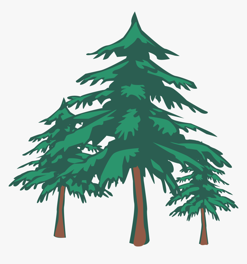 Modern Green Tree 28 Shower Curtain Clipart , Png Download - Geometric And Organic Shape Drawing, Transparent Png