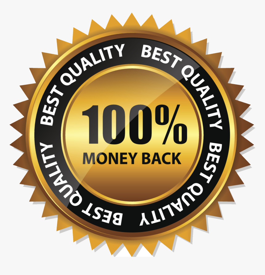 100 Percent Money Back Transparent Back Ground - Label, HD Png Download