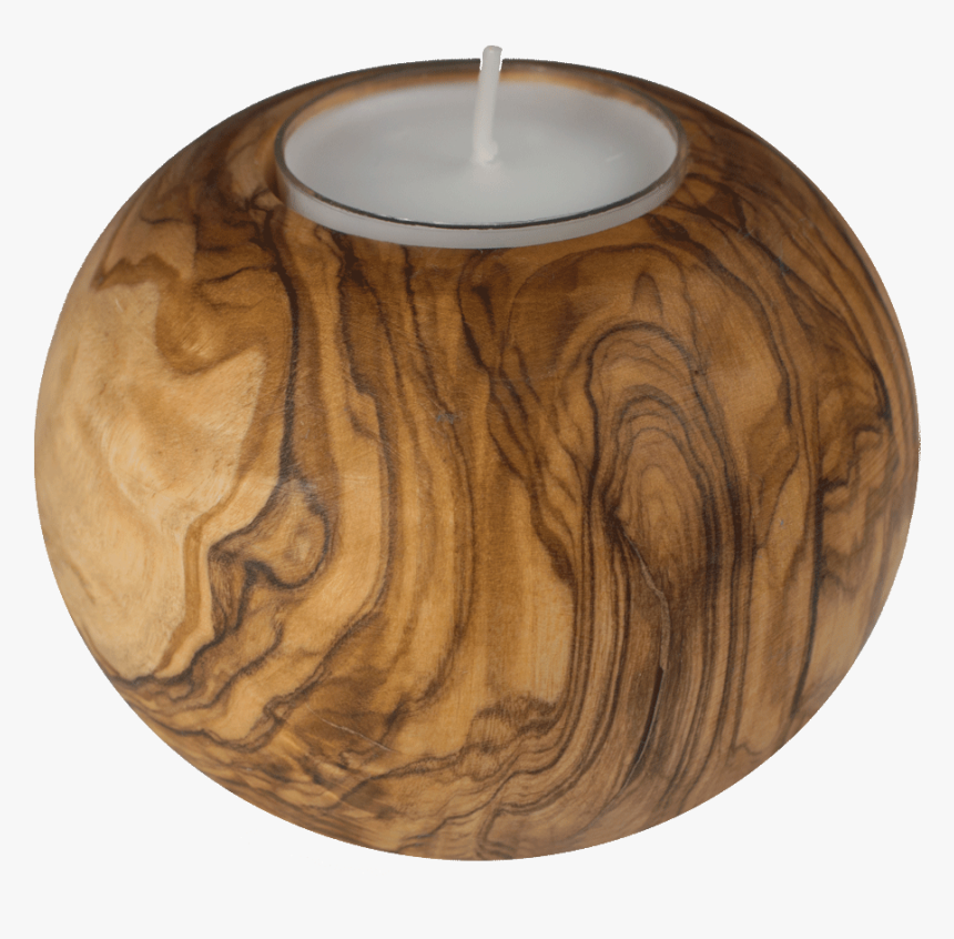 Little Angel Olive Wood Candle Holder - Olive Wood Candle Holders, HD Png Download