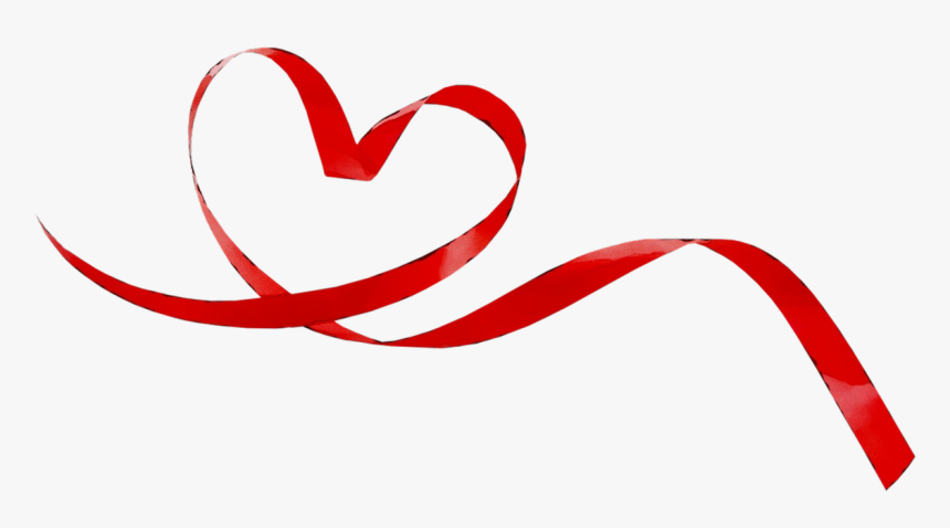 Heart Portable Red Graphics Ribbon Network Clipart - Red Ribbon Logo Png, Transparent Png