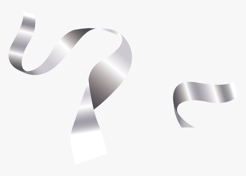 Clipart Freeuse Silk Exquisite Transprent Png Free - Transparent Ribbon Silver Png, Png Download