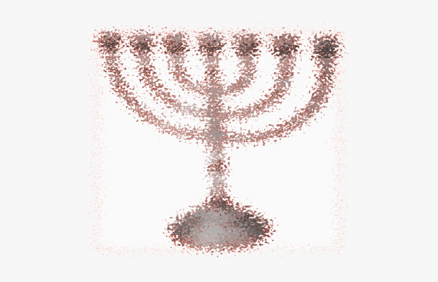Candle Holder,judaism,menorah - Cross-stitch, HD Png Download
