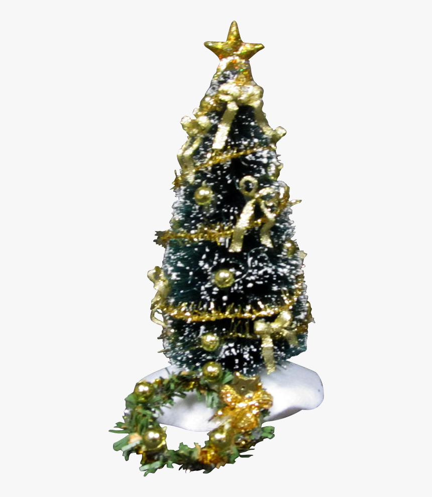 This 1 Inch Scale Decorated Christmas Tree In Sparkle - Christmas Tree, HD Png Download