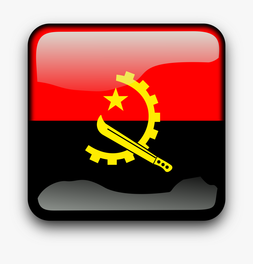 Ao Clip Arts - Bandeira De Angola Significado, HD Png Download