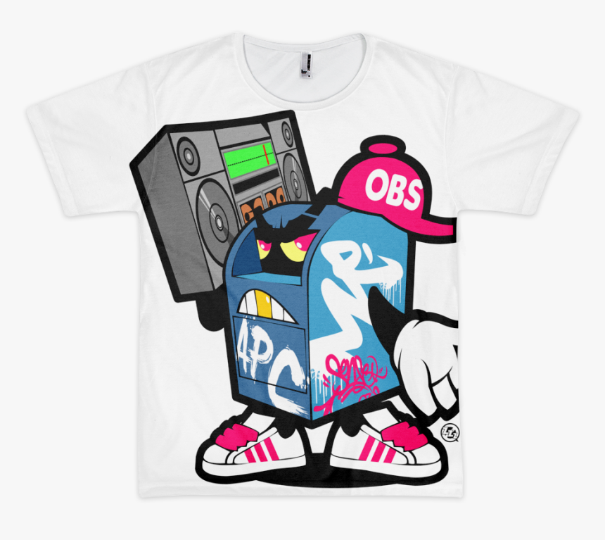 Image Of Mail Boom Box Tee - Cartoon, HD Png Download