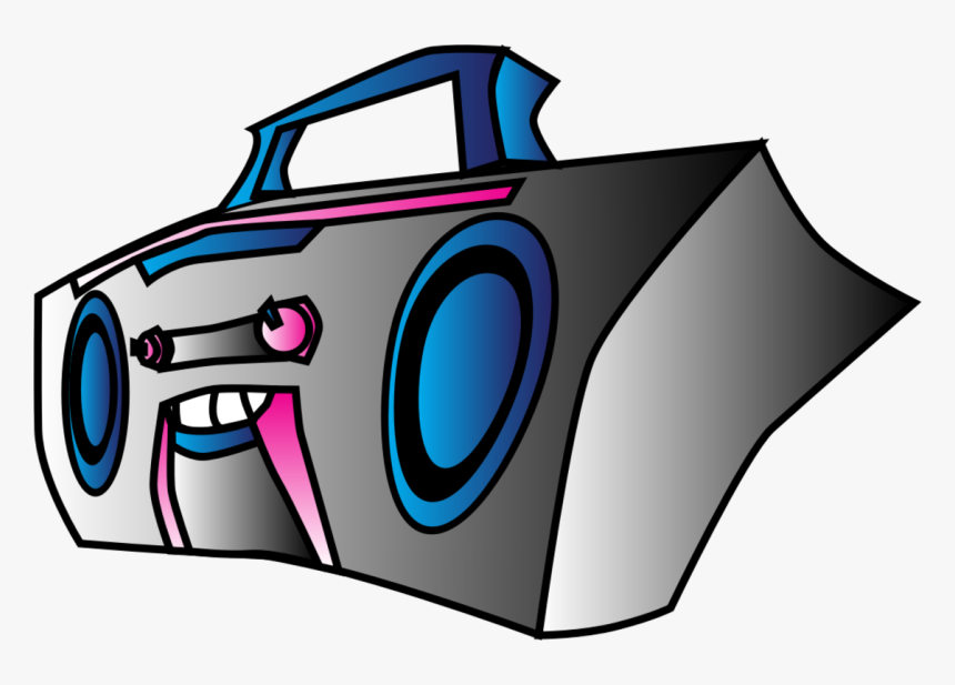 Boom Box Png - Cartoon Boombox, Transparent Png