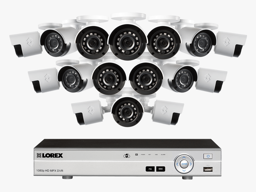 16 Camera Security System Wireless, HD Png Download