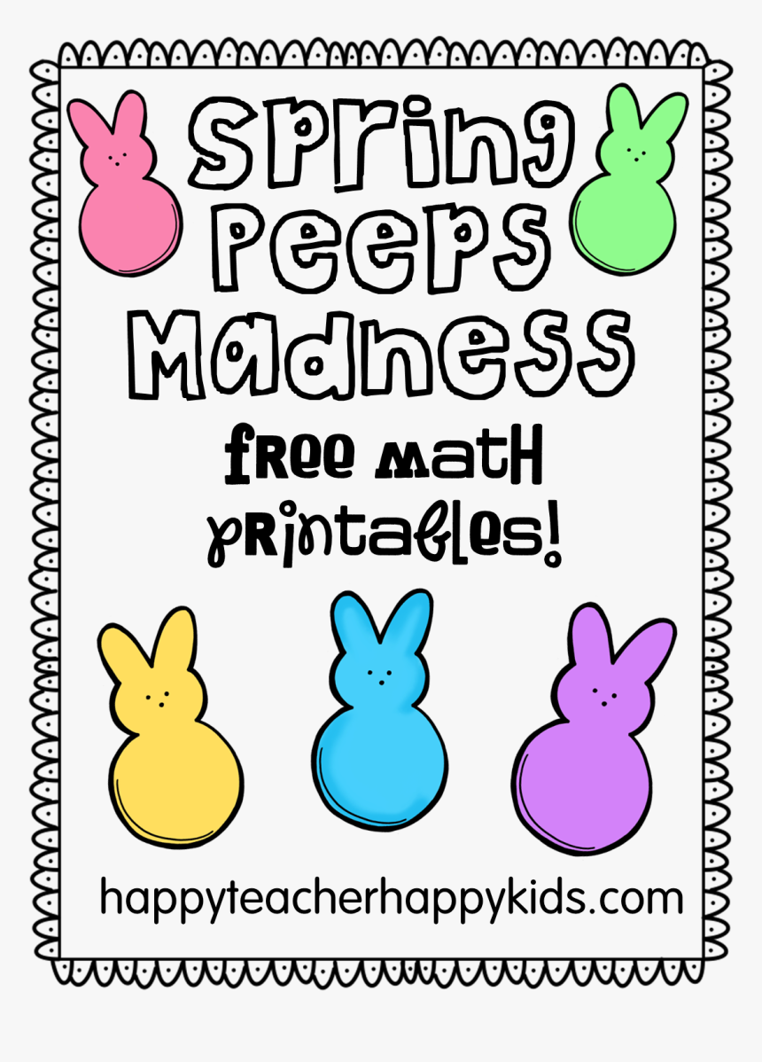 Spring Peeps Madness Cover Image - Peeps Math, HD Png Download