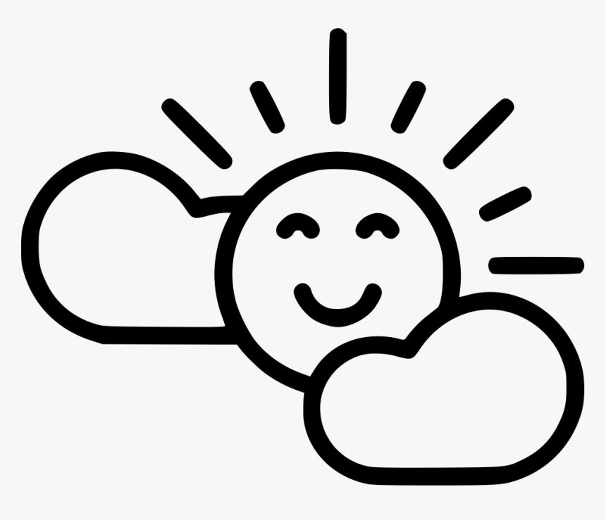Spring Sun Happy Weather Season - Happy Sun Icon Png, Transparent Png