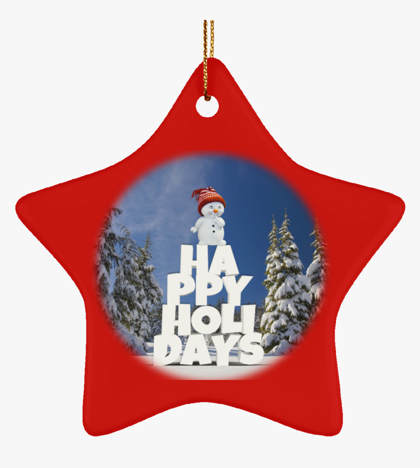 Crafted Ceramic Christmas Tree Ornament Snow Baby Happy - Northern Arizona In The Winter, HD Png Download