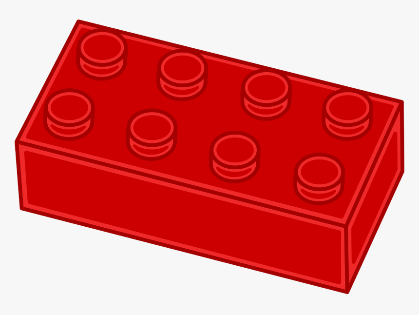 Red Lego Brick Clipart, HD Png Download