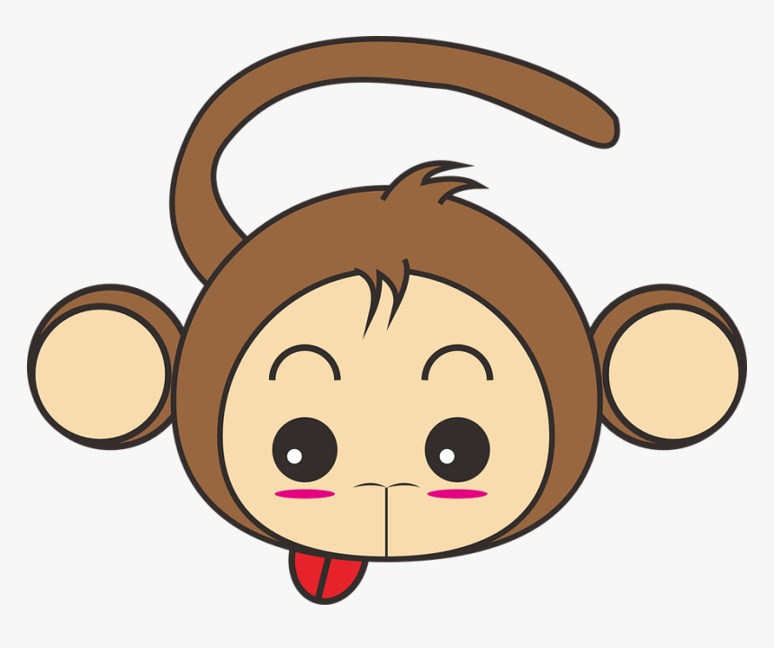 Byeongsinnyeon, 2016, Monkey, Animal, New Year Greeting - Cute Monkey Head Clipart, HD Png Download