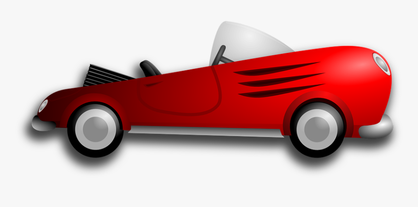 Car, Red, Vehicle, Automobile, Classic, Convertible - Women Driving Png, Transparent Png