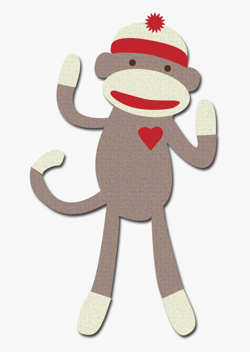 Sock Monkey Clip Art - Clip Art Sock Monkey, HD Png Download