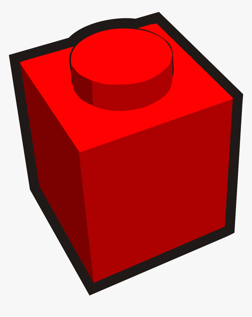 Transparent Brick Png - Red Lego Brick Hd, Png Download