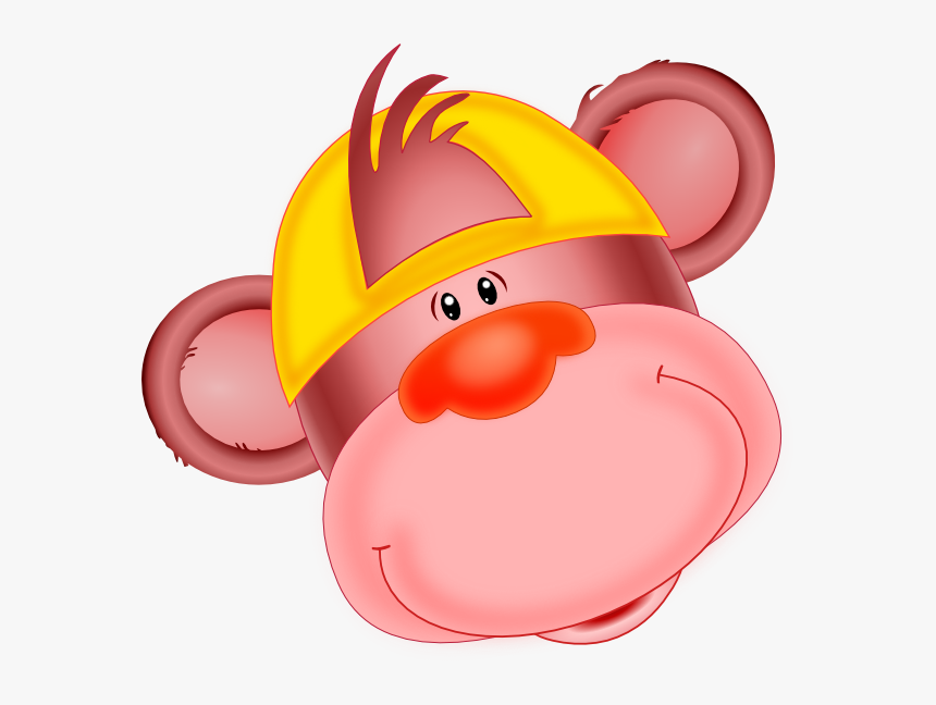 Transparent Cartoon Monkey Png - Cartoon Monkey With A Hat, Png Download