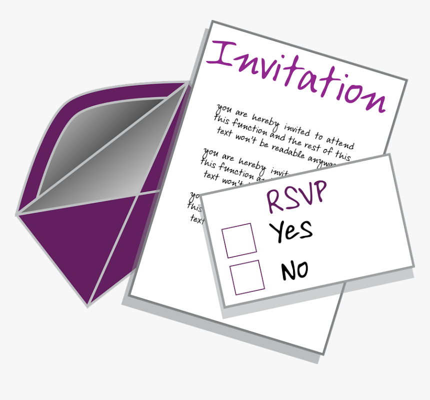 Invitación, Celebración, De La Boda, Invitar A - Invite Clipart, HD Png Download