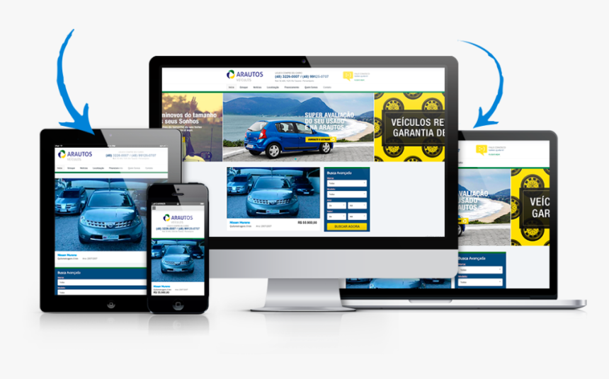 Criação De Site Para Lojas De Carros - Gadget, HD Png Download