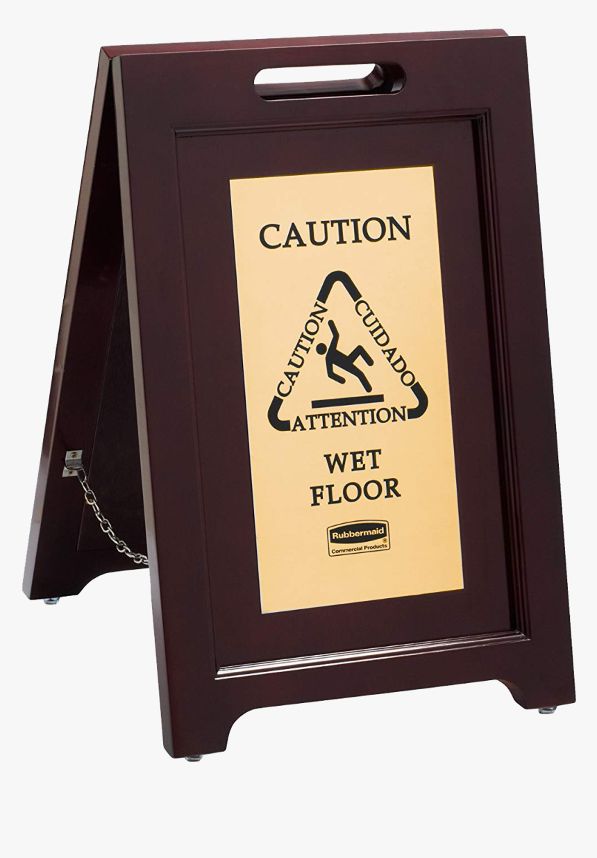 Wooden Wet Floor Sign, HD Png Download