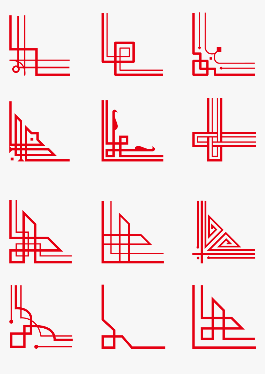 Transparent Border Png - Vector Border Chinese Patterns, Png Download