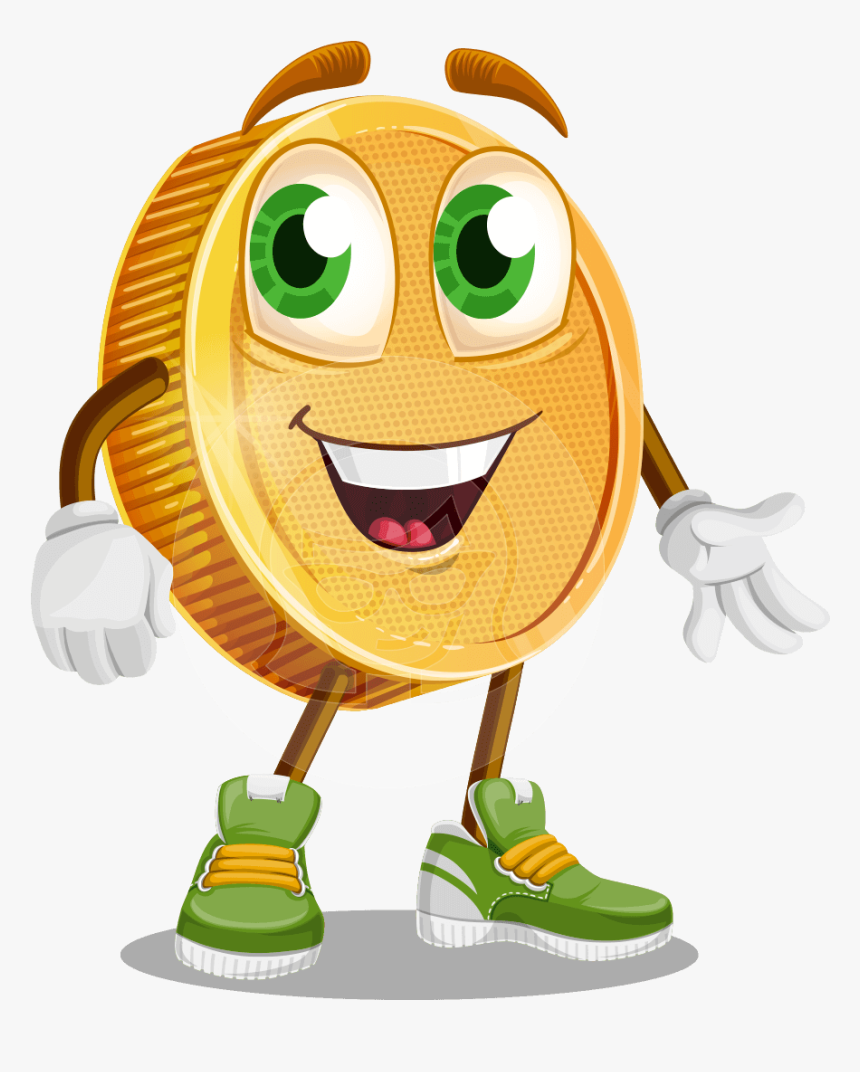 Bitcoin Cartoon Png, Transparent Png