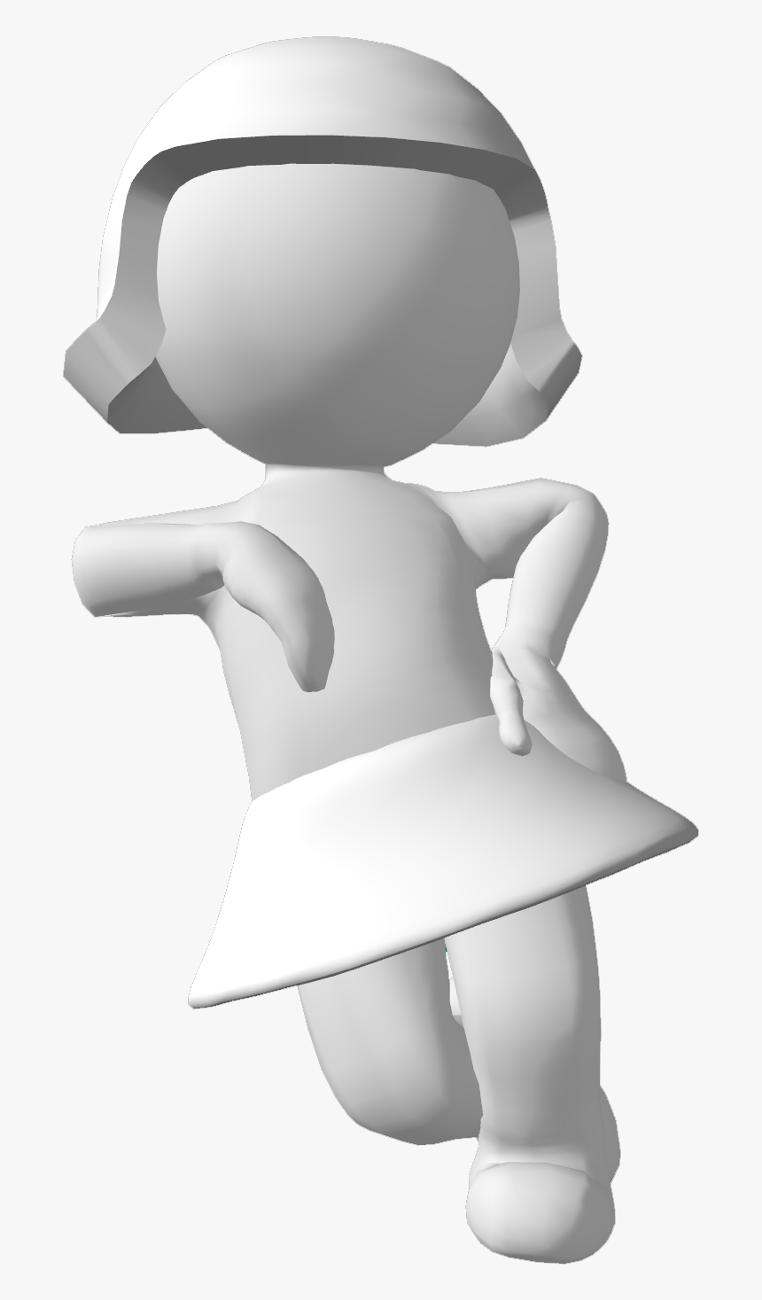 3d White Woman Png, Transparent Png
