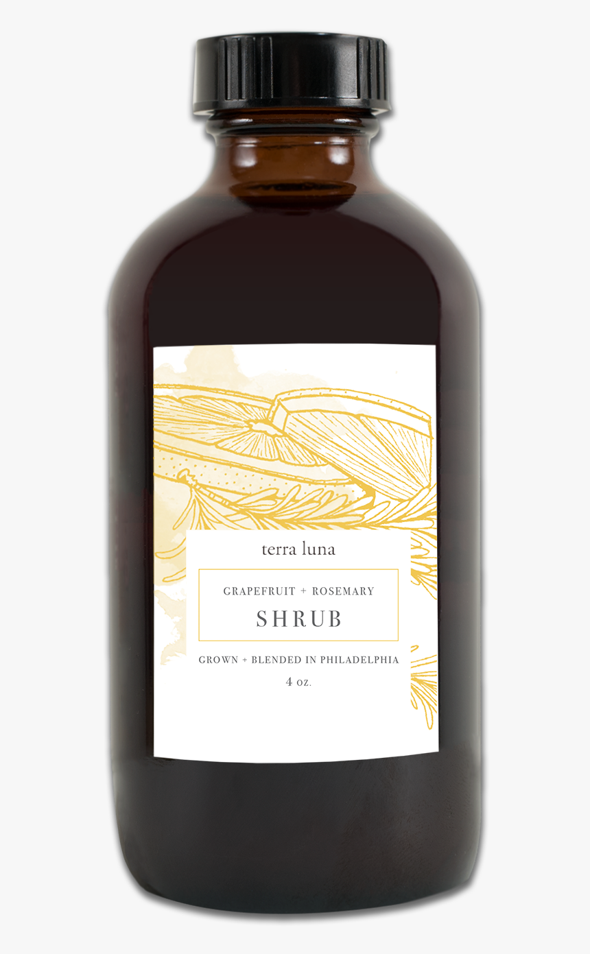 Terra Shrub Grapefruit - Glass Bottle, HD Png Download