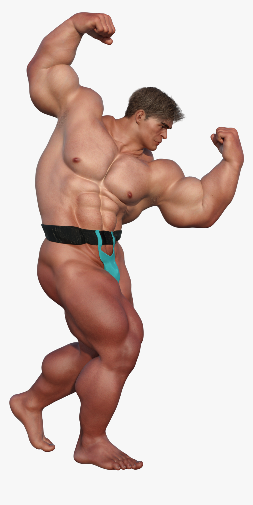 Clip Art Brute B Daz D - Bodybuilder Poses, HD Png Download