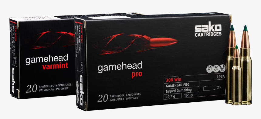 Gamehead Pro And Gamehead Varmint - Sako 6.5 Creedmoor Ammo, HD Png Download