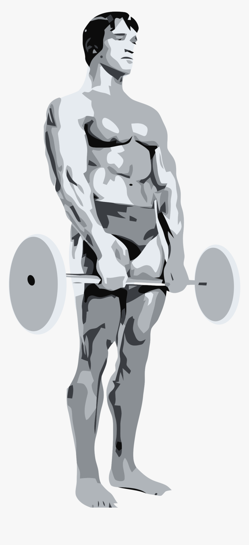 Posing Bodybuilder Clip Arts - Bodybuilder White Image Png, Transparent Png