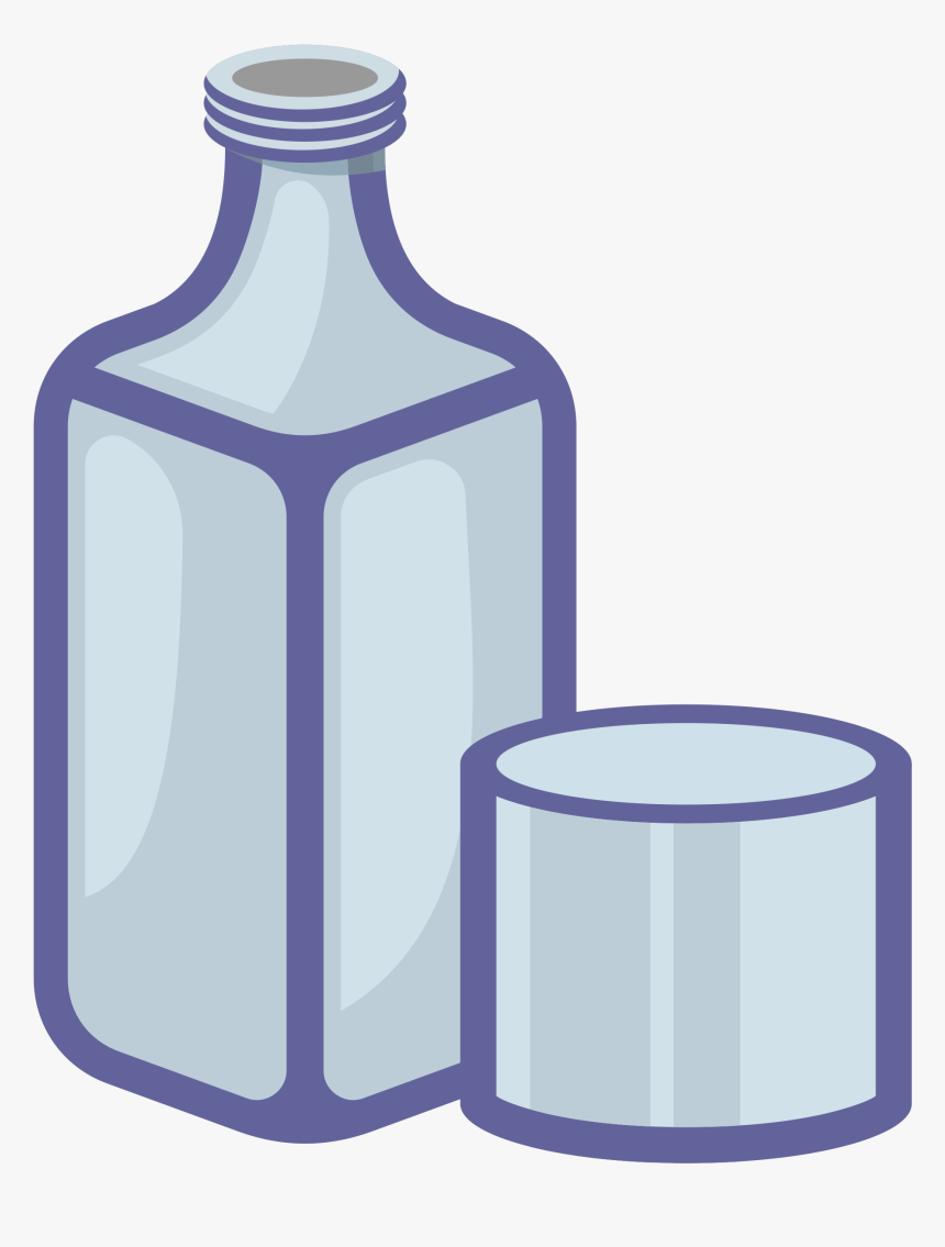 Transparent Bottle Clipart Png - Vidrio Animado, Png Download