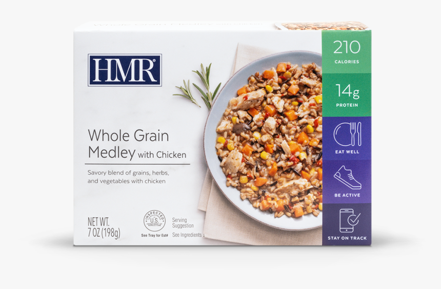 Picture Of Whole Grain Medley With Chicken - Hmr Diet, HD Png Download