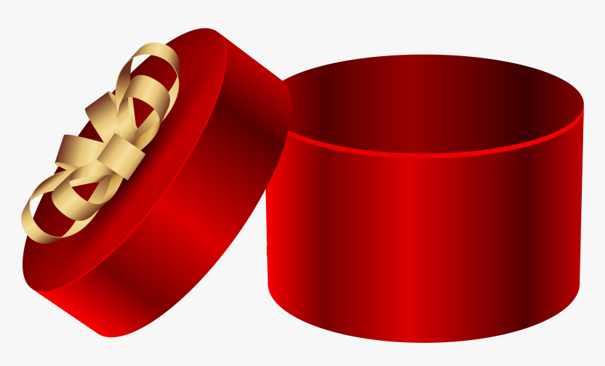 Red Open Round Gift Box Png Clipart Imageu200b Gallery - Open Gift Box Clipart, Transparent Png