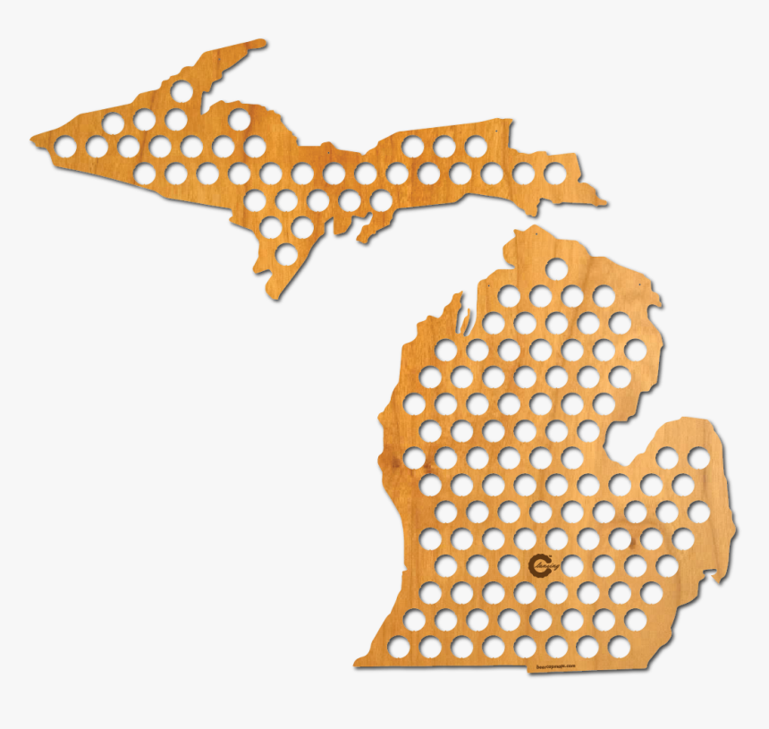 Transparent Beer Cap Png - Michigan Beer Cap Map, Png Download