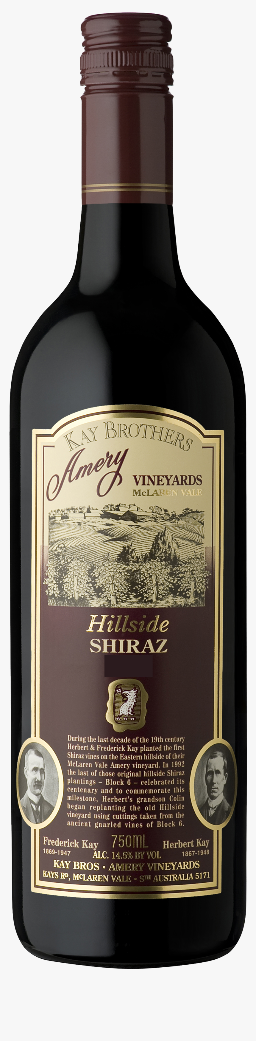 Kay Brothers Hillside Shiraz - Kay Brothers Hill Side Shiraz 2016, HD Png Download