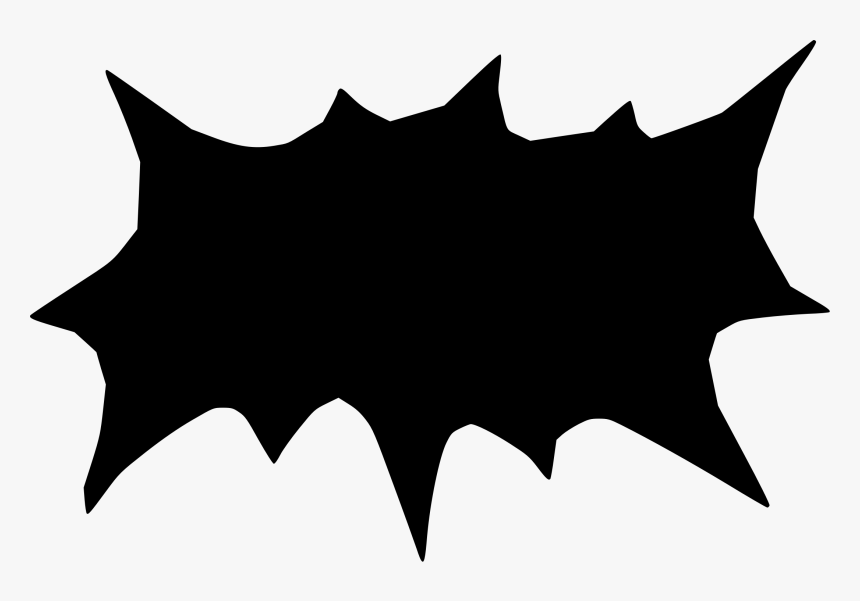 Png Burst - Speech Balloon For Comics Black, Transparent Png