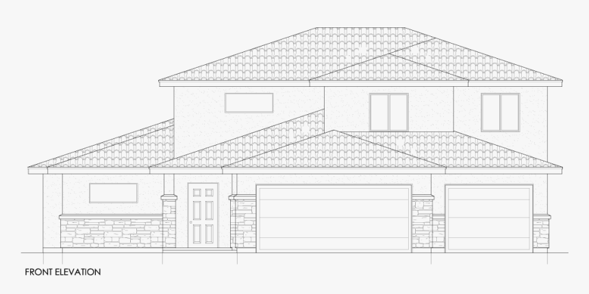 Hillside Elevation Salisbury Homes - Technical Drawing, HD Png Download