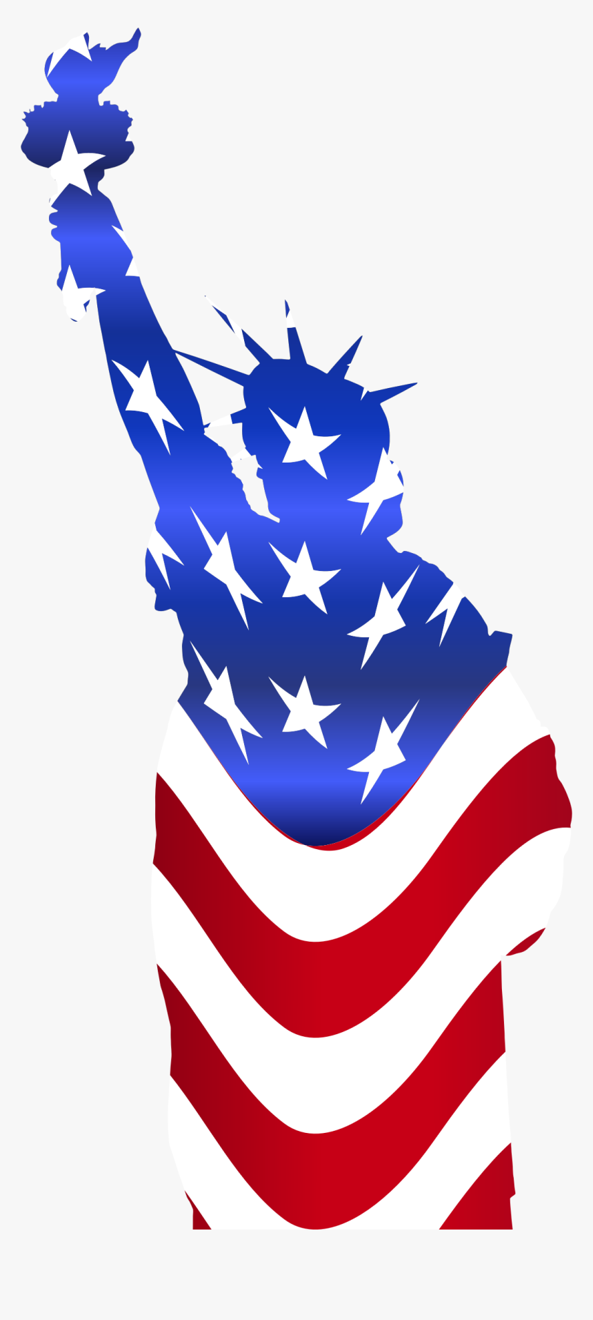 Statue Of Liberty Flag Clip Arts - Statue Of Liberty Usa Clipart, HD Png Download