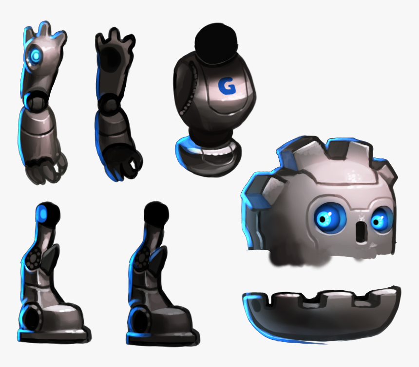 - - / - - / Images/gbot Pieces - Gbot Godot, HD Png Download