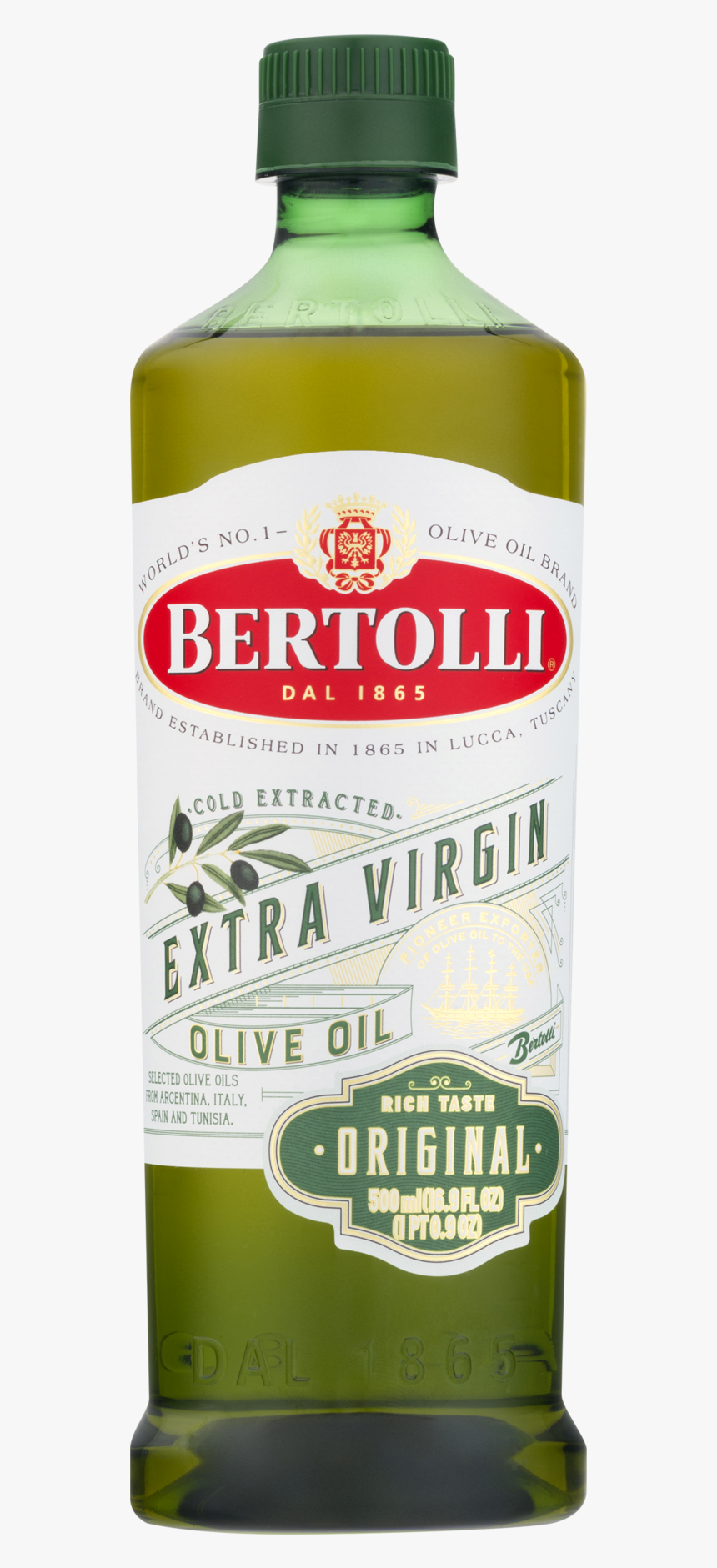 Bertolli Extra Virgin Olive Oil 1l, HD Png Download